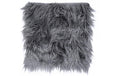 Chic Antique Sitzkissen Pelzimitat, Grau 40x40 cm, 80%Acryl, 20% Polyester