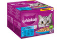 Whiskas Nassfutter 1+ Fisch Auswahl in Gelee, 24x85g