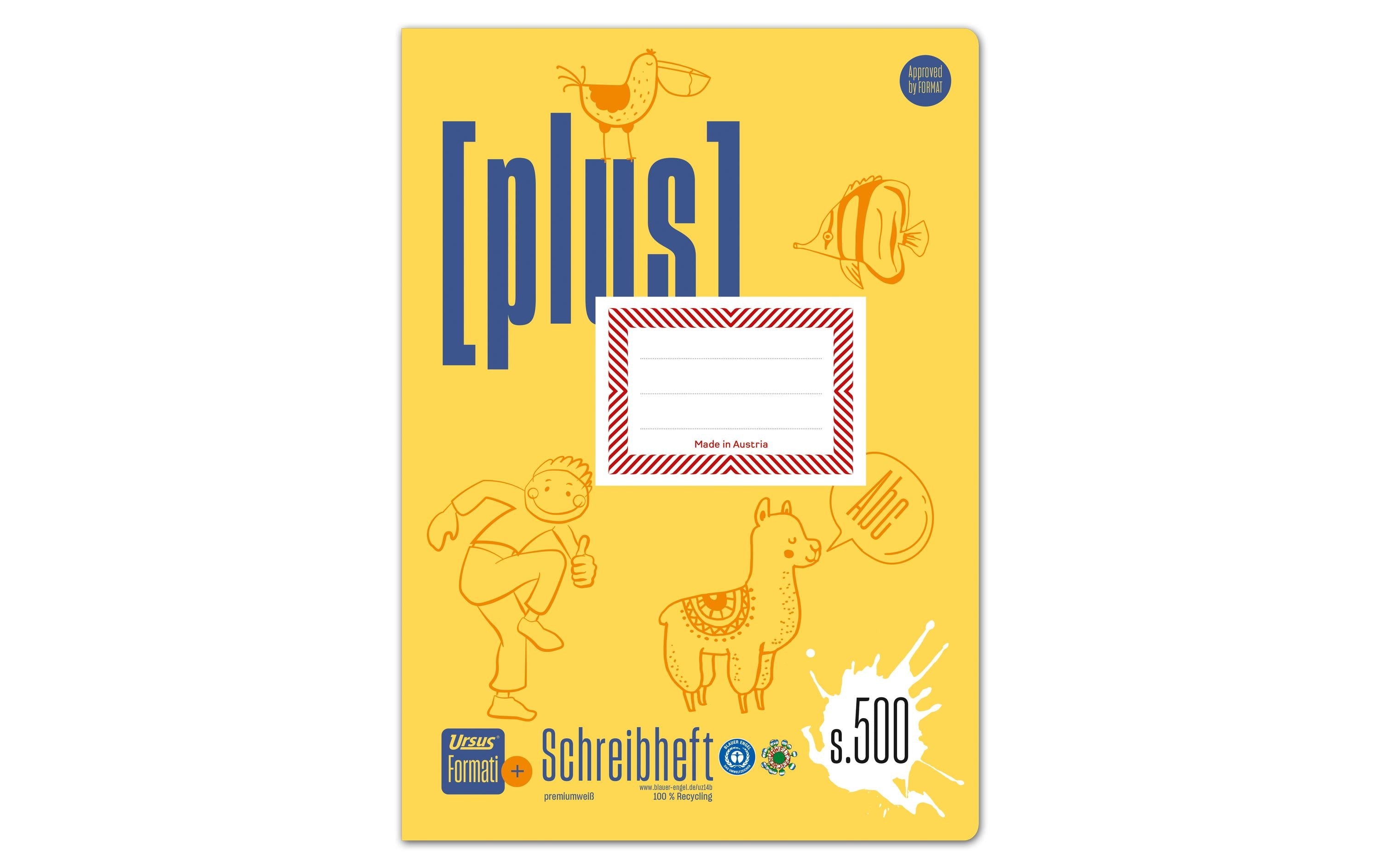 Formati Plus Schreibheft S.500 10mm liniert, A4, 20 Blatt