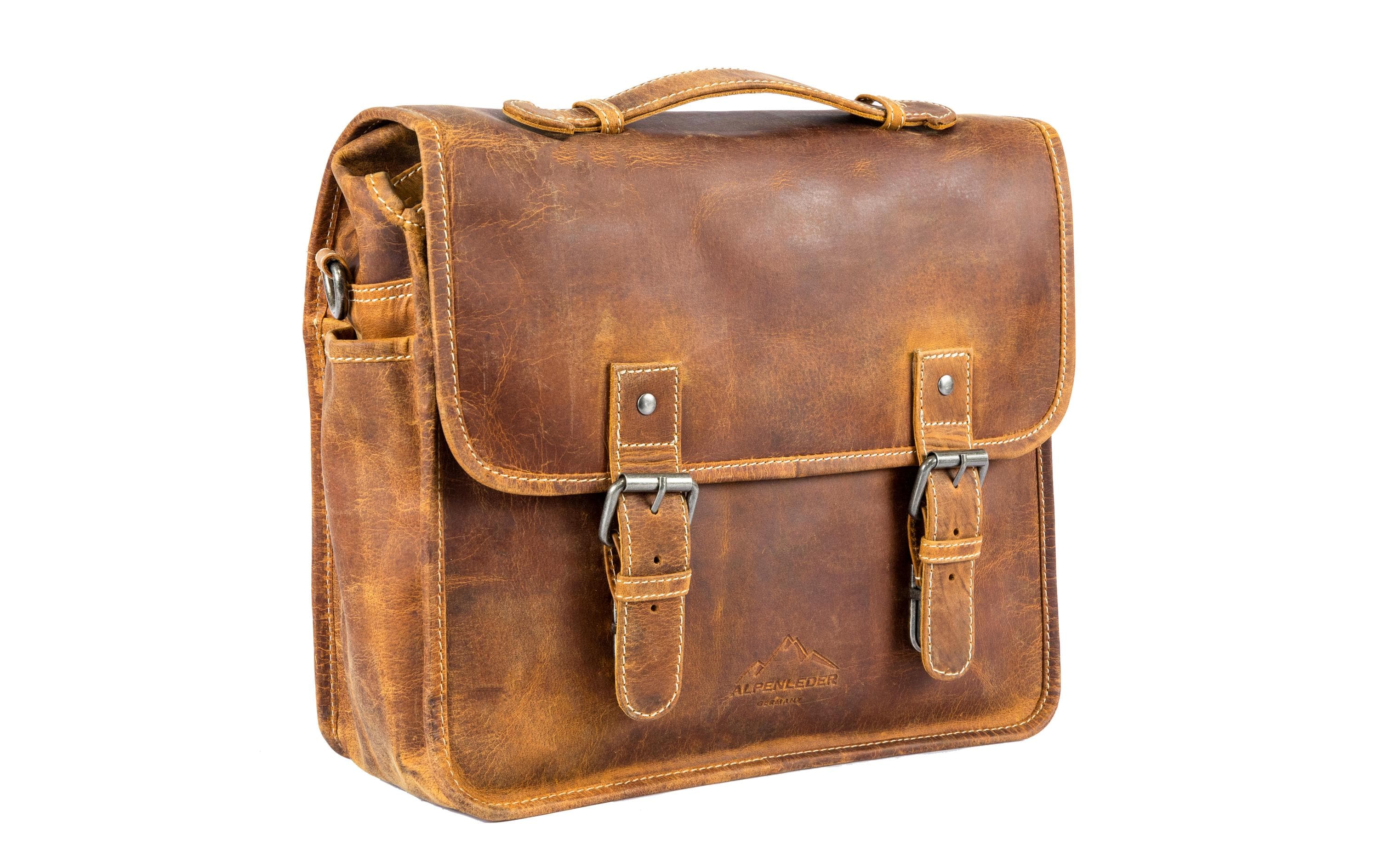 Alpenleder Kameratasche Reporter wild camel, Leder