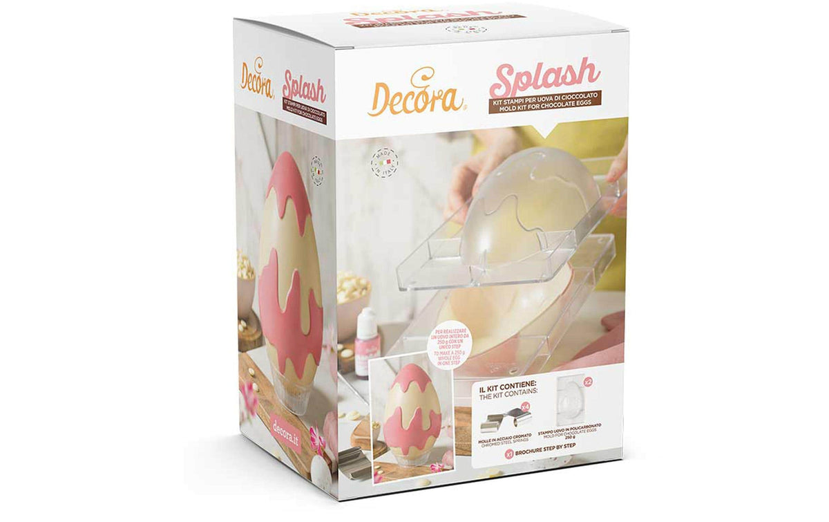 Decora Schokoform Splash Eierform 50 g - Hohlraum 135 x 205 x 75 h mm