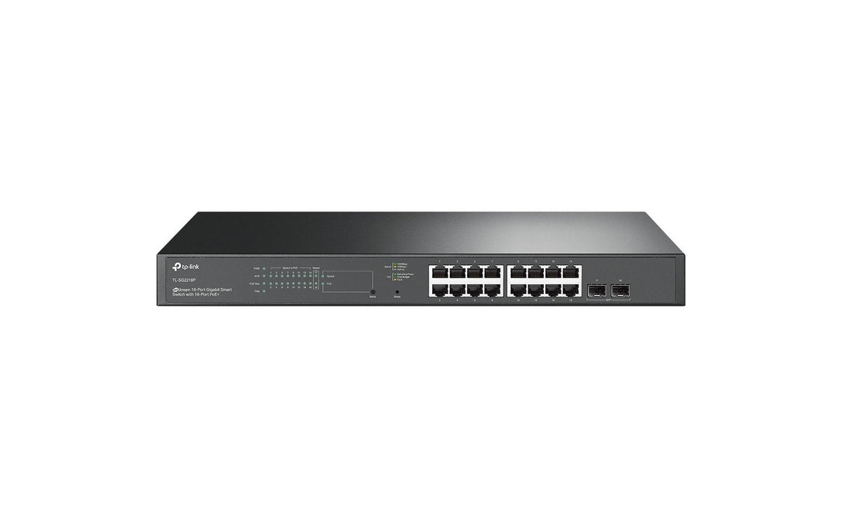 TP-Link TL-SG2218P Smart Gigabit Switch 16*PoE+ Total 150W, 2*SFP, Omada SD-WAN