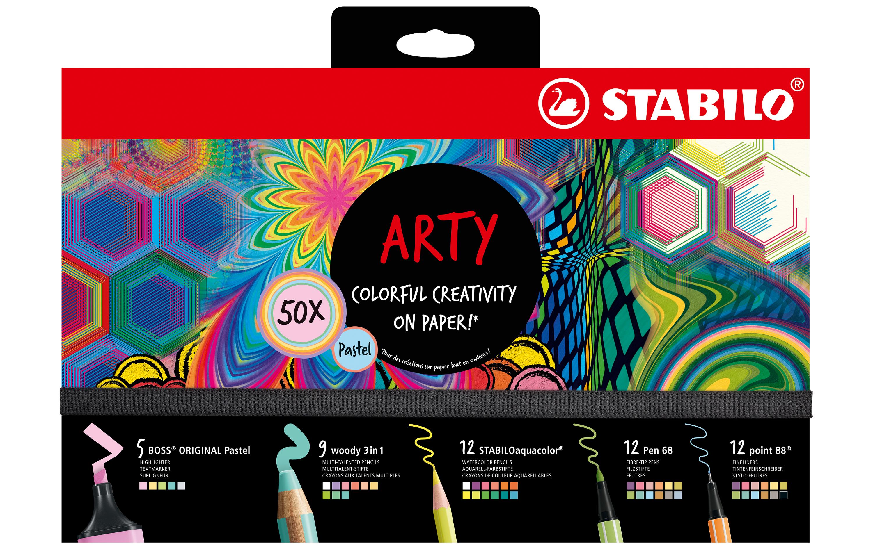 Stabilo Mixed Pastell ARTY Set 50er 50er Mixed Pastell ARTY Set
