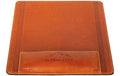 Alpenleder Mausmatte "Konstanz" 22x24cm, cognac