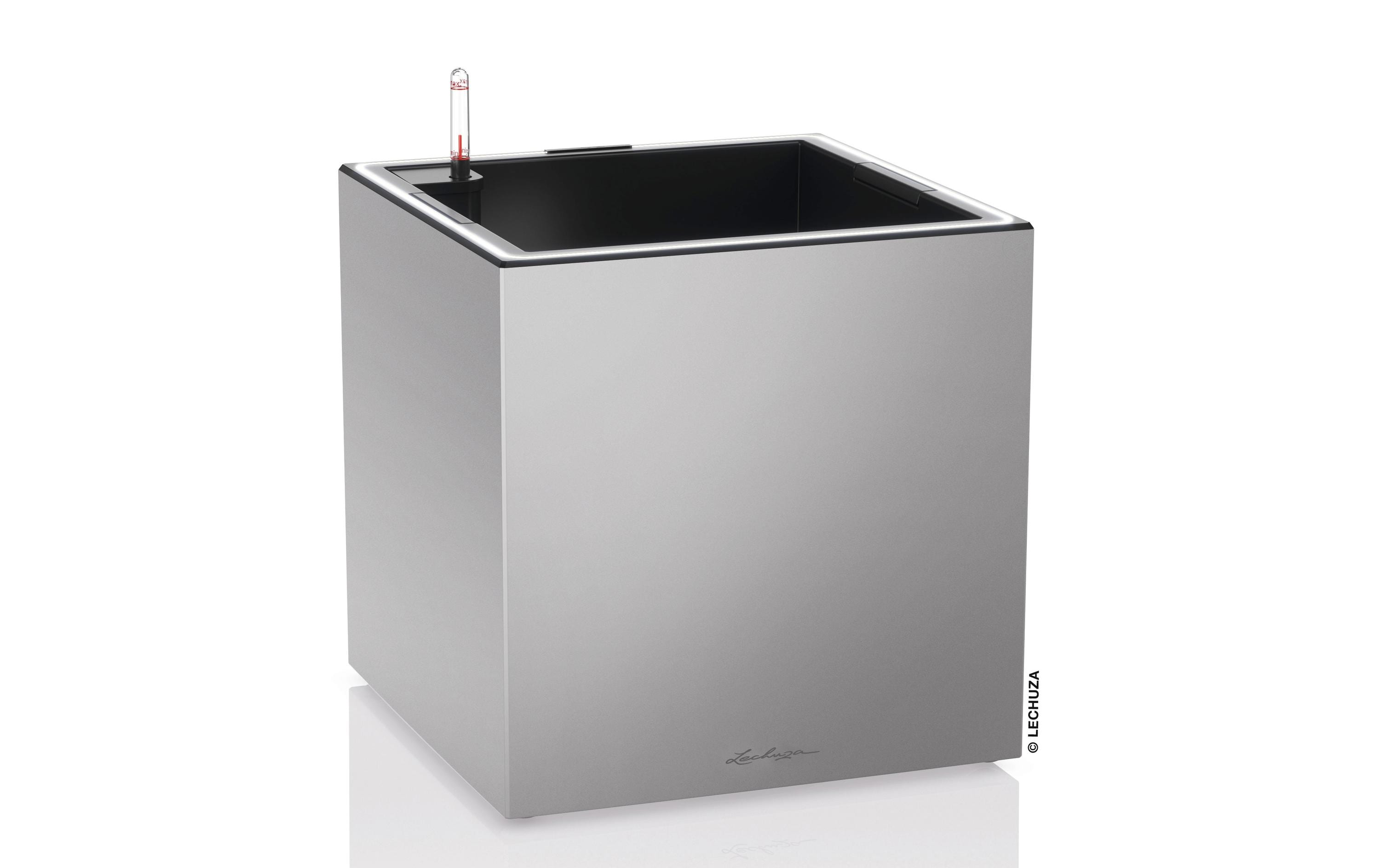 Lechuza CANTO Premium 40 LED low All in One silver