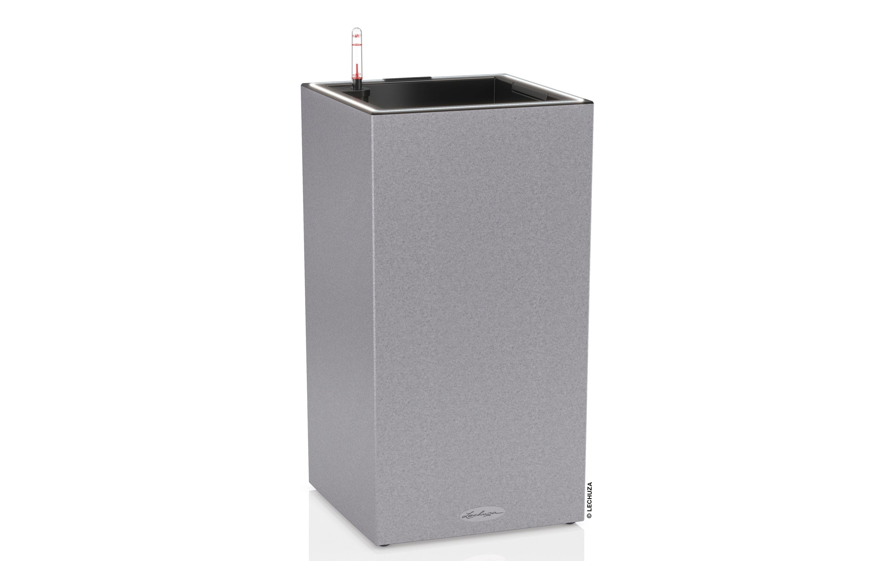 Lechuza CANTO Stone 30 LED high All-In-One stone grey