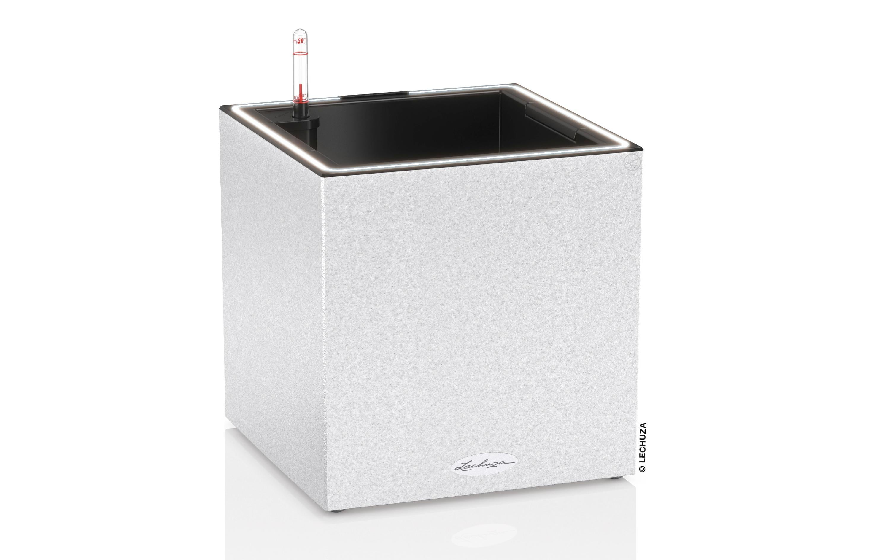Lechuza CANTO Stone 30 LED low All-In-One quarz white