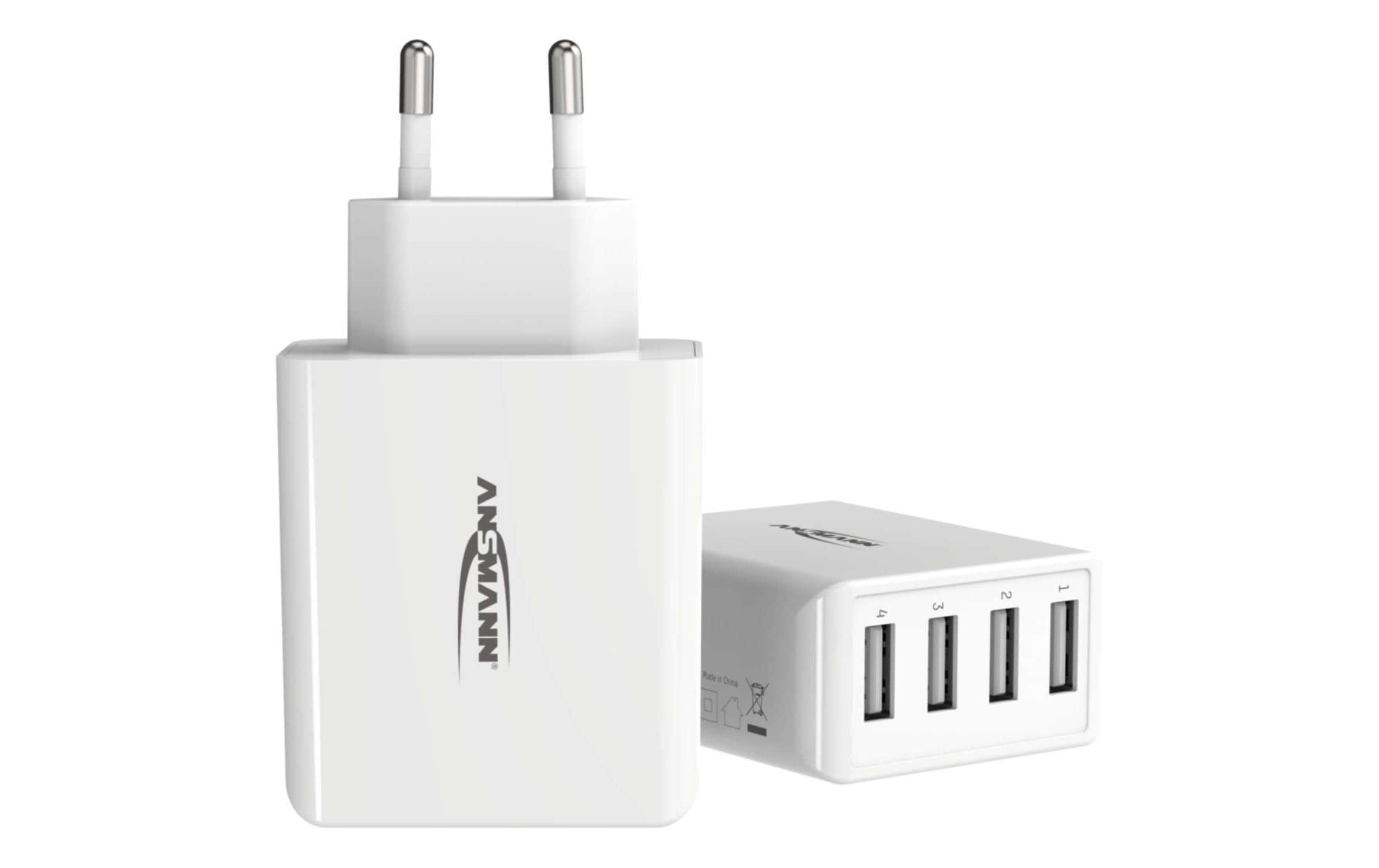 Ansmann Home Charger HC430 4x USB, weiss