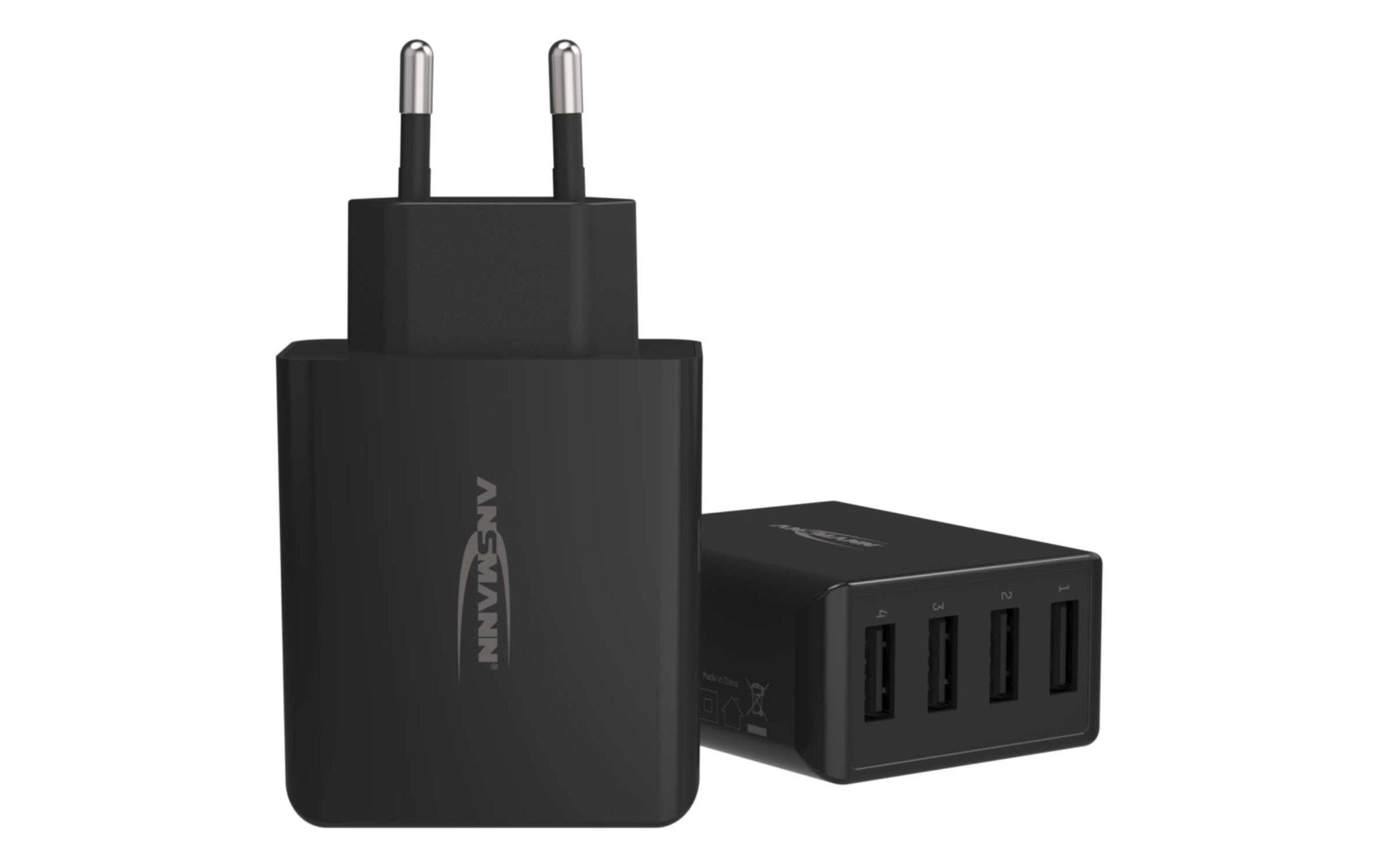 Ansmann Home Charger HC430 4x USB, schwarz