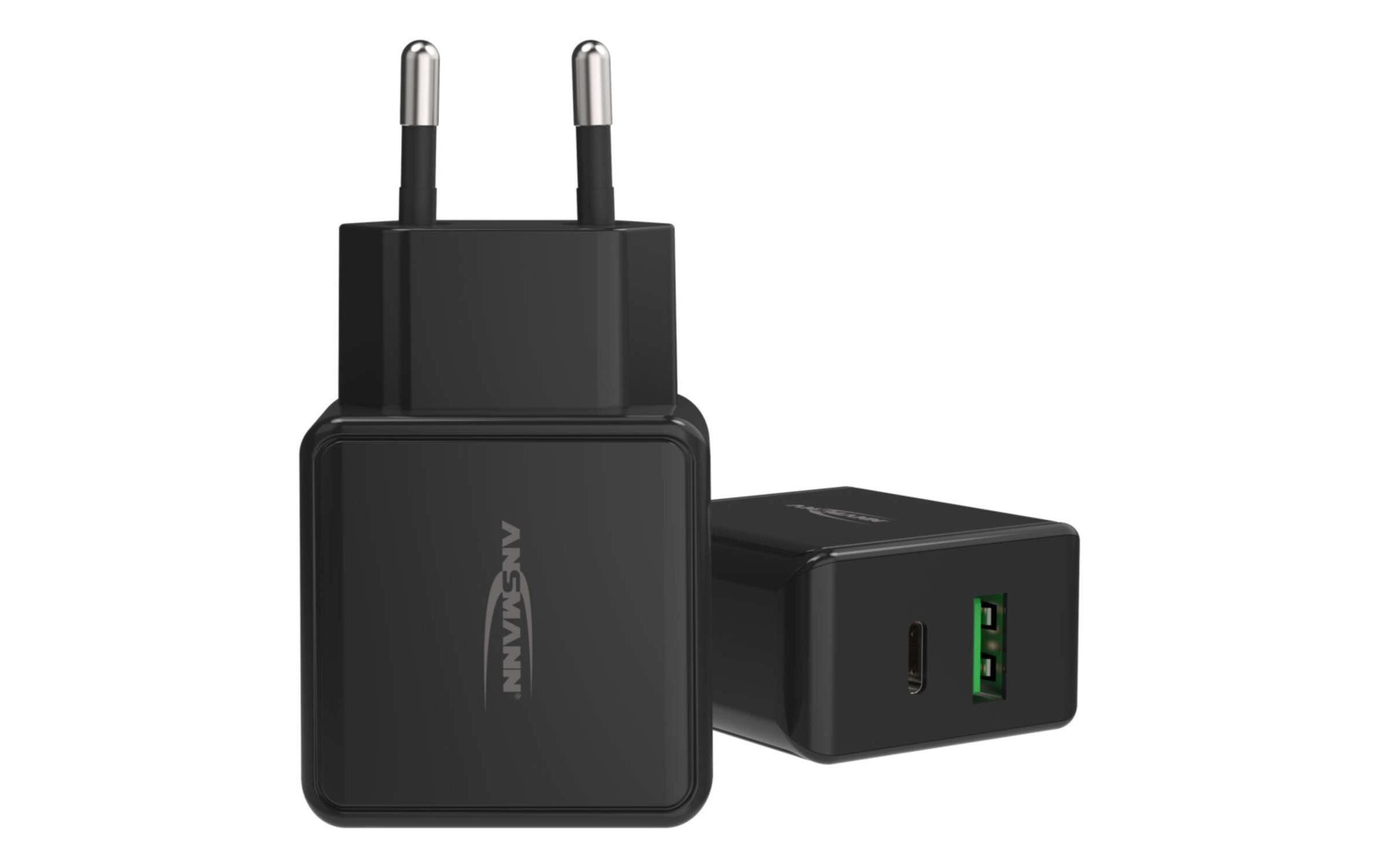 Ansmann USB-Ladegerät Home Charger HC218PD, schwarz