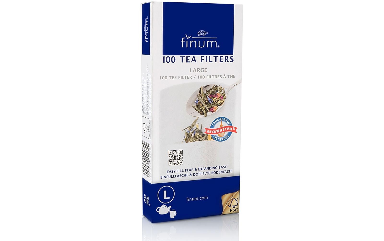 Finum Tee Filter L 100 Stück, 82 x 182 mm