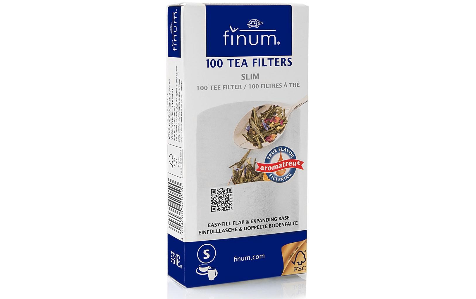 Finum Tee Filter S 100 Stück, 75 x 155 mm
