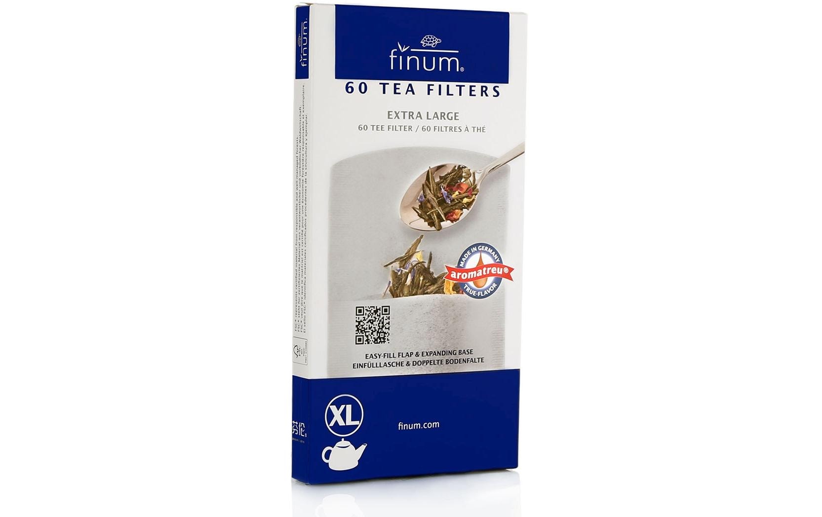 Finum Tee Filter XL 60 Stück, 102 x 195 mm