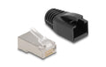 Delock RJ50 Stecker, S/FTP,Cat.5e,25er Set mit Knickschutzhülle