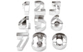 Paderno Aussstechform Set Zahlen 9 Stk., Edelstahl