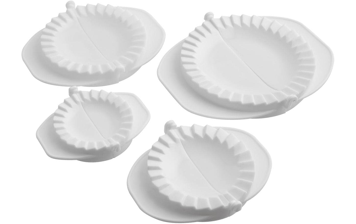 Paderno Ravioliformer 4er Set 62/82/104/177mm, Polypropylene