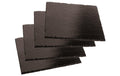 Paderno Schieferplatte eckig 4er Set 10x10cm, Schiefer