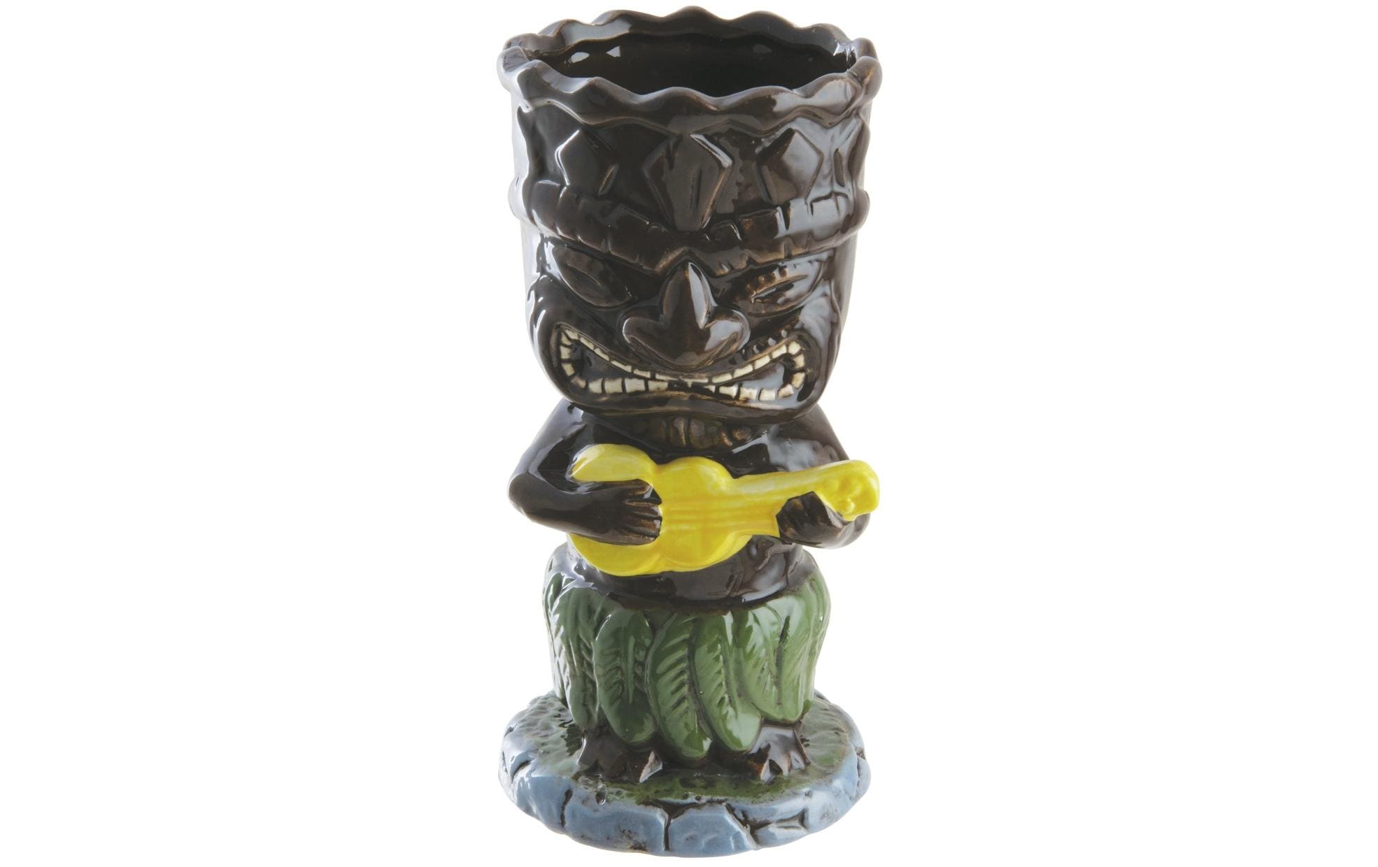 Paderno Tiki Becher 340ml 8x16.5cm, braun, Keramik