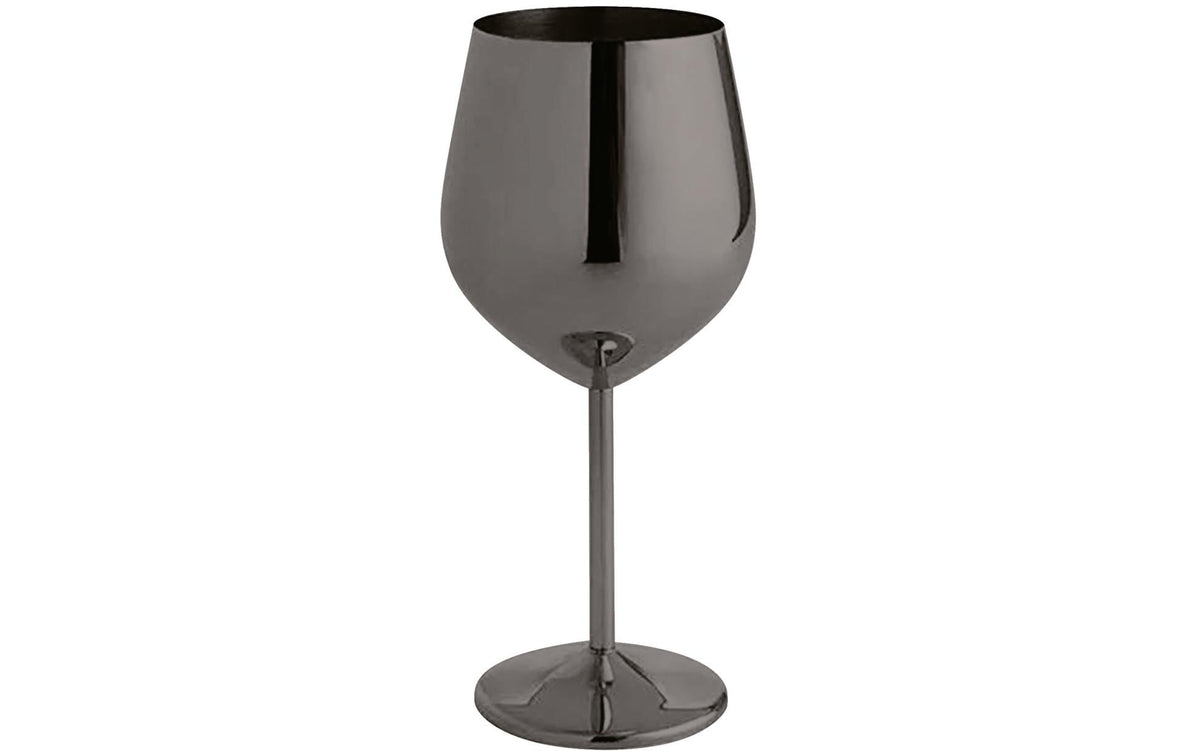 Paderno Weinglas 500ml Schwarz 1 Stk., HxD: 20.8x9.4cm, Edelstahl