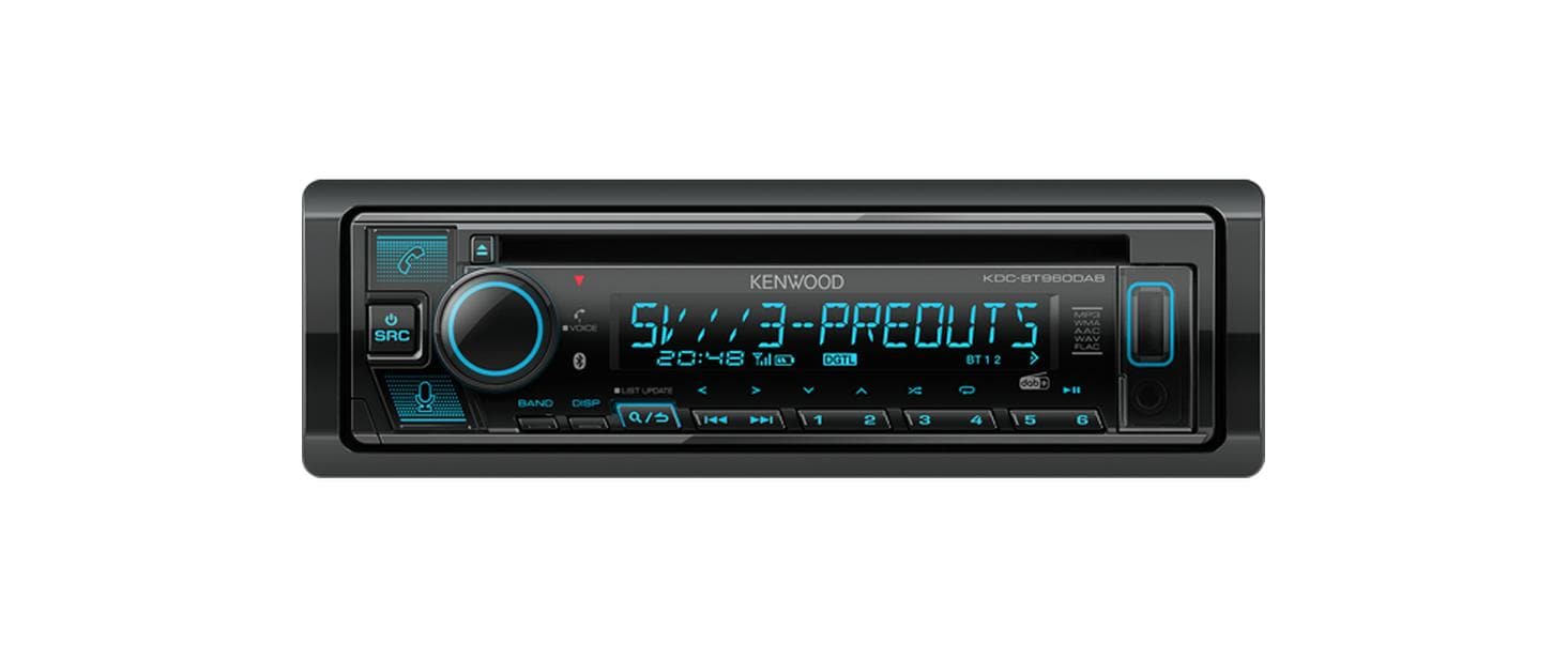 KENWOOD Autoradio KDC-BT960DAB inkl. DAB-Antenne
