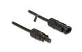 Delock DL4 Solarkabel 6mm Stecker zu Buchse, 10m, schwarz