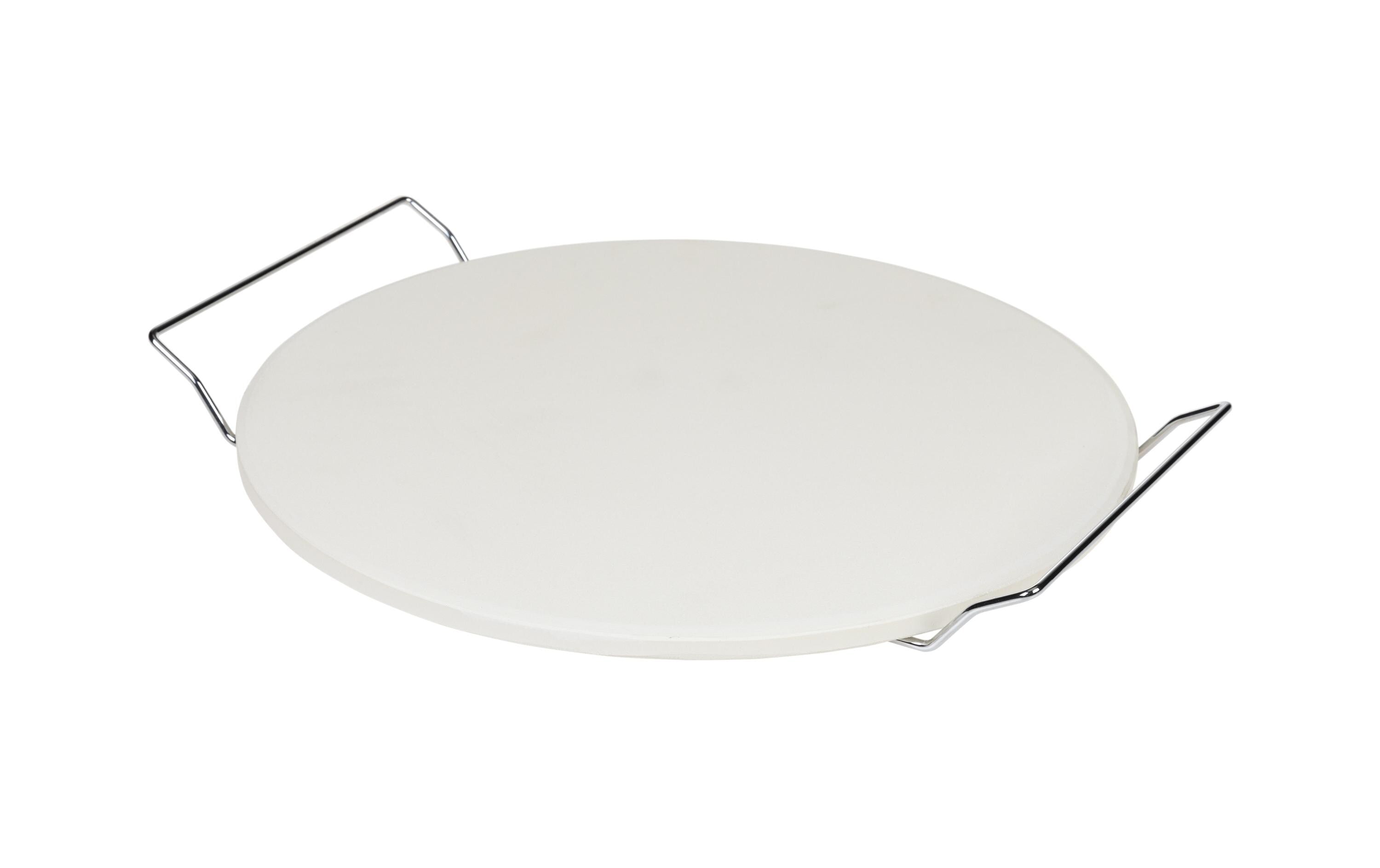 FTM Pizzastein Ø 33cm mit Griff, Wärmbest. bis 800° C