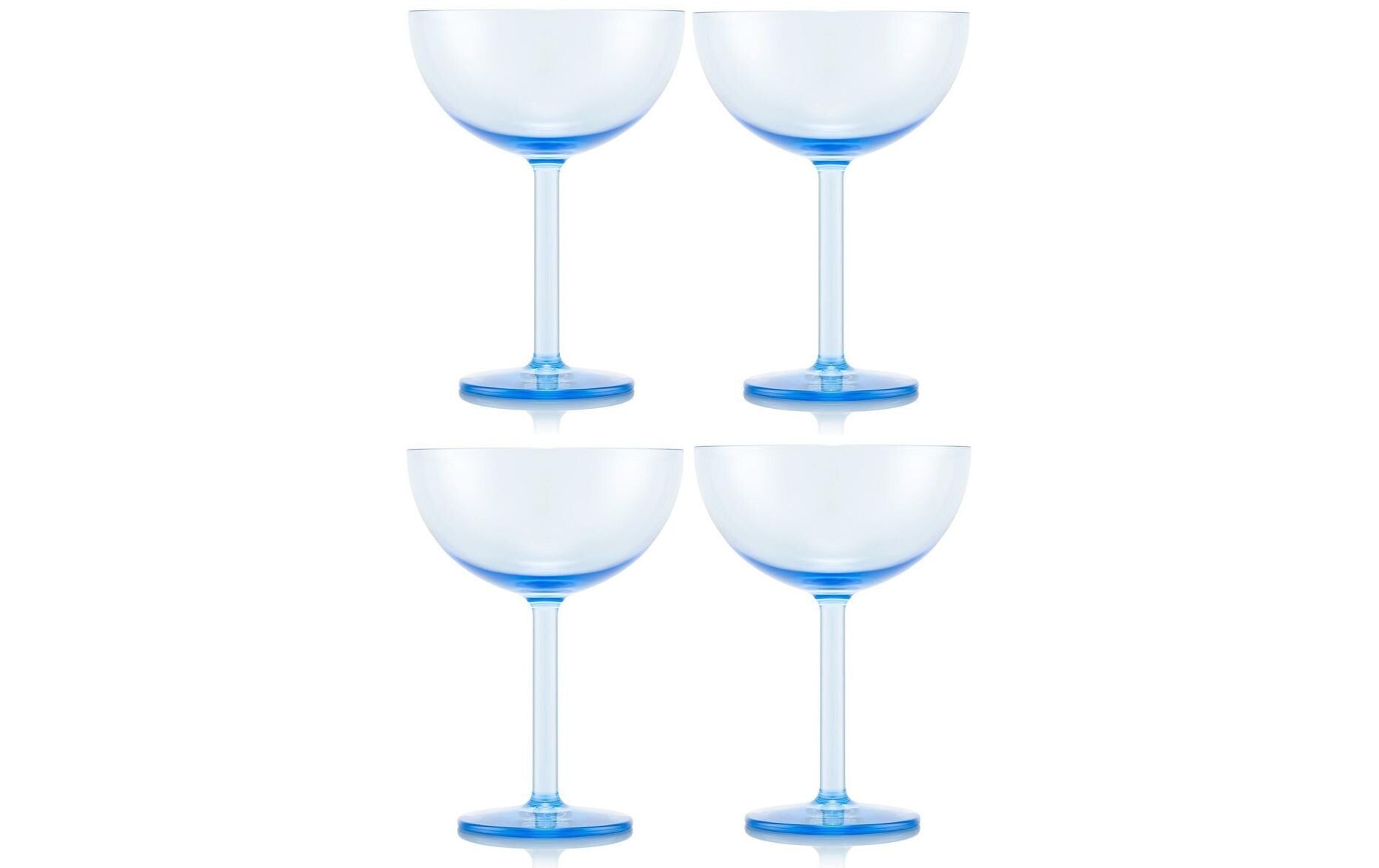 Bodum Okett Sektglas blau wiederverwendbar, 0.28 l