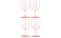 Bodum Okett Rotwein-G rosa Transparent rosa, 4Stk