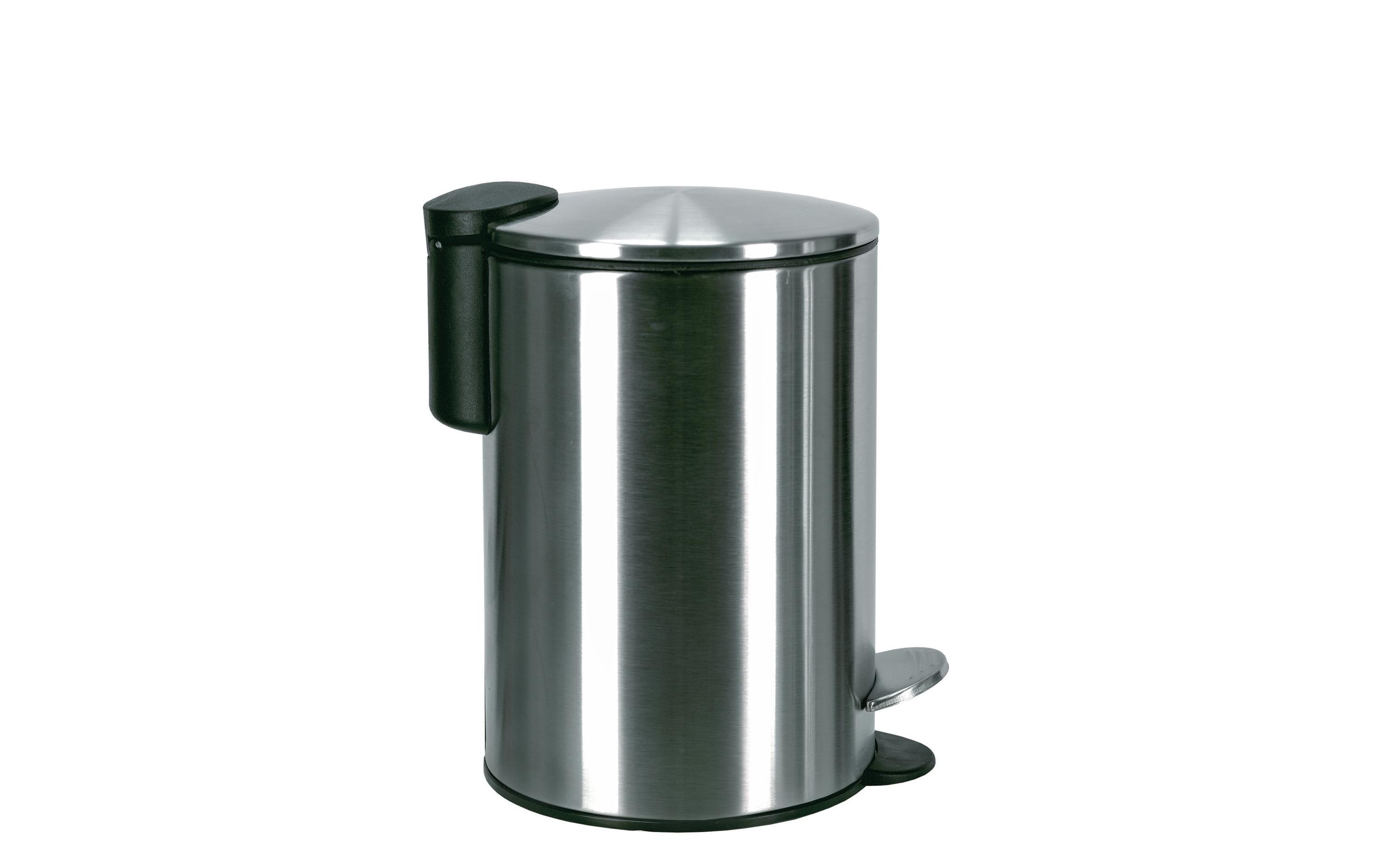 Kleine Wolke Treteimer Silence Chrom Metall, 3 Liter, Soft Close