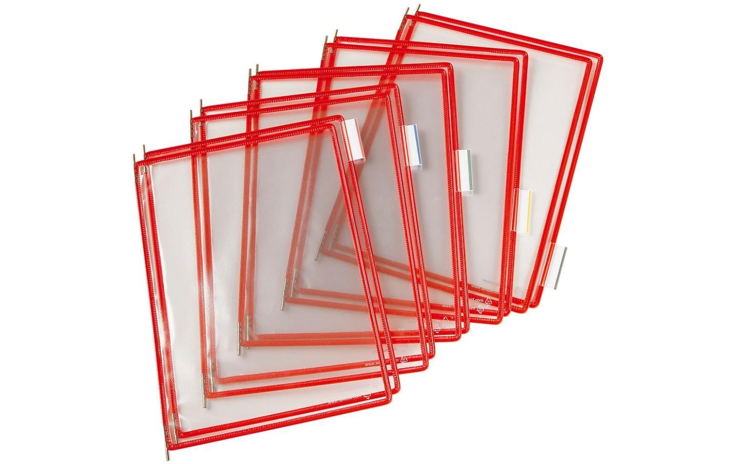 Tarifold Sichttafel t-display rot, 10 Stk