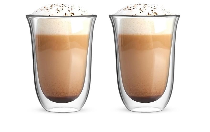 Bialetti Becher Firenze 300ml 2er Set Doppelwandig, 300ml, Borosilikatglas