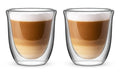 Bialetti Becher Firenze 200ml 2er Set Doppelwandig, 200ml, Borosilikatglas