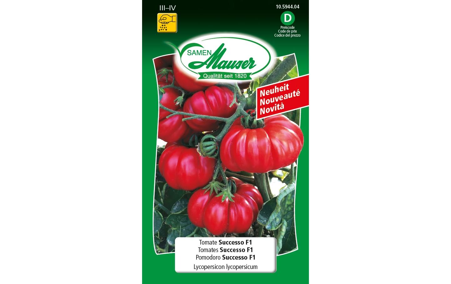 Samen Mauser Tomate Successo F1