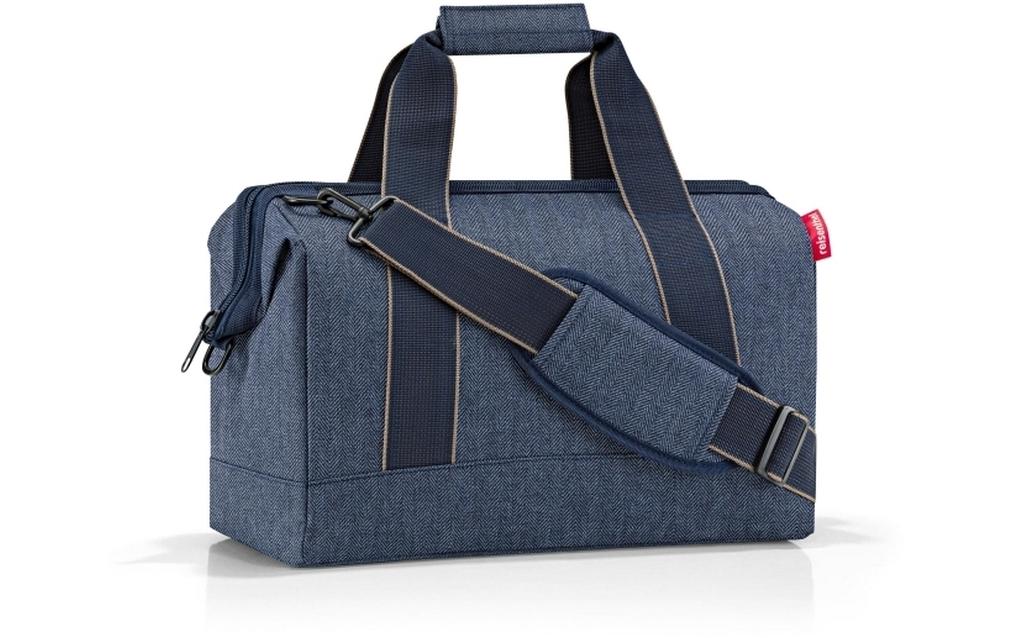 Reisenthel Schultertasche Allrounder M 18 l herringbone dark blue, 44 x 33.5 x 24 cm