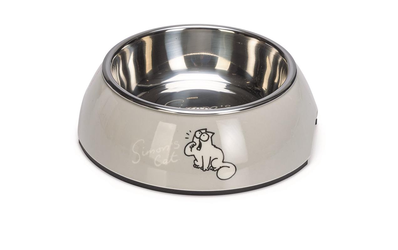 Simons Cat Katzennapf Hellgrau 14x14x4.5cm, 160ml