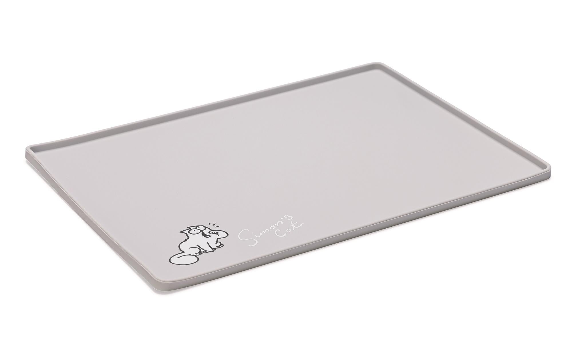 Simons Cat Napfunterlage Hellgrau 40x30x1cm