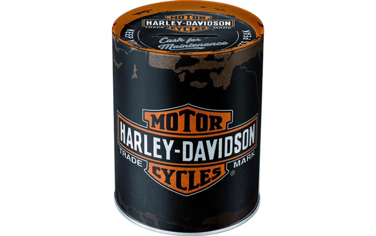 Nostalgic Art Spardose Harley Davidson Metall, 10 x 13 cm (DxH)