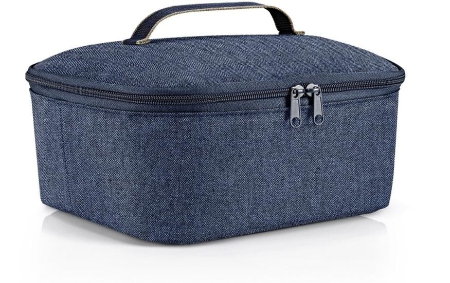 Reisenthel Kühltasche coolerbag M pocket herringbone dark blue