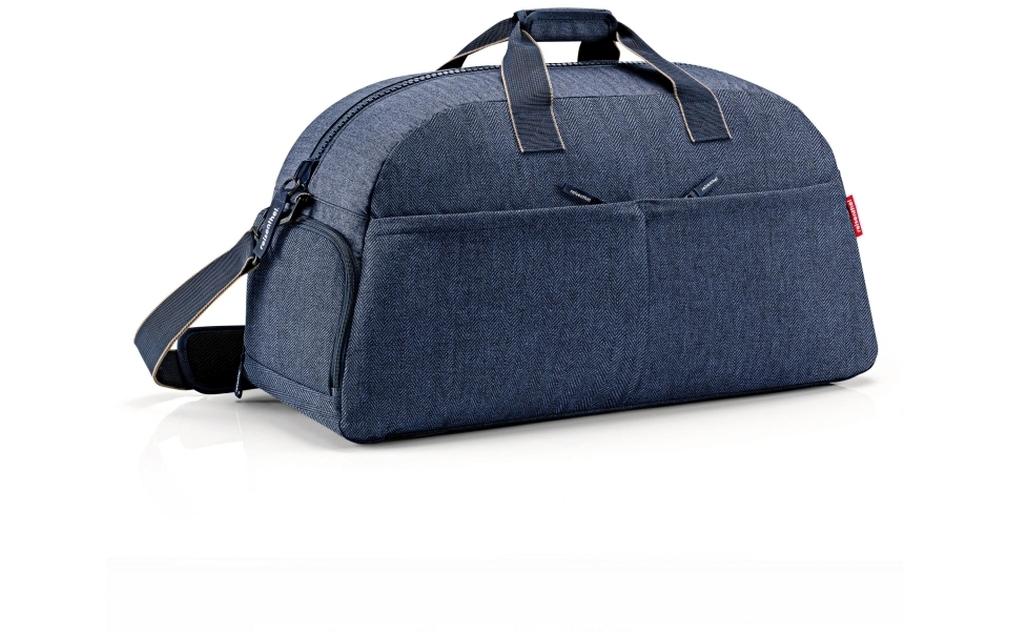 Reisenthel Reisetasche overnighter plus herringbone dark blue, 50l, 70 x 38 x 29 cm