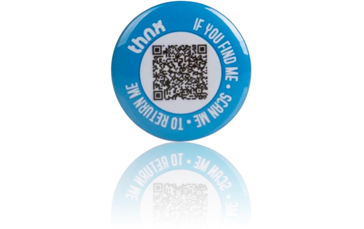thnx tag Button Blau 1x Button