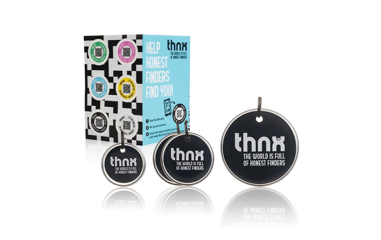 thnx tag Smart Pack XL Schwarz 1x Tag S/L/Kleber/XLKleber, 2x Tag M