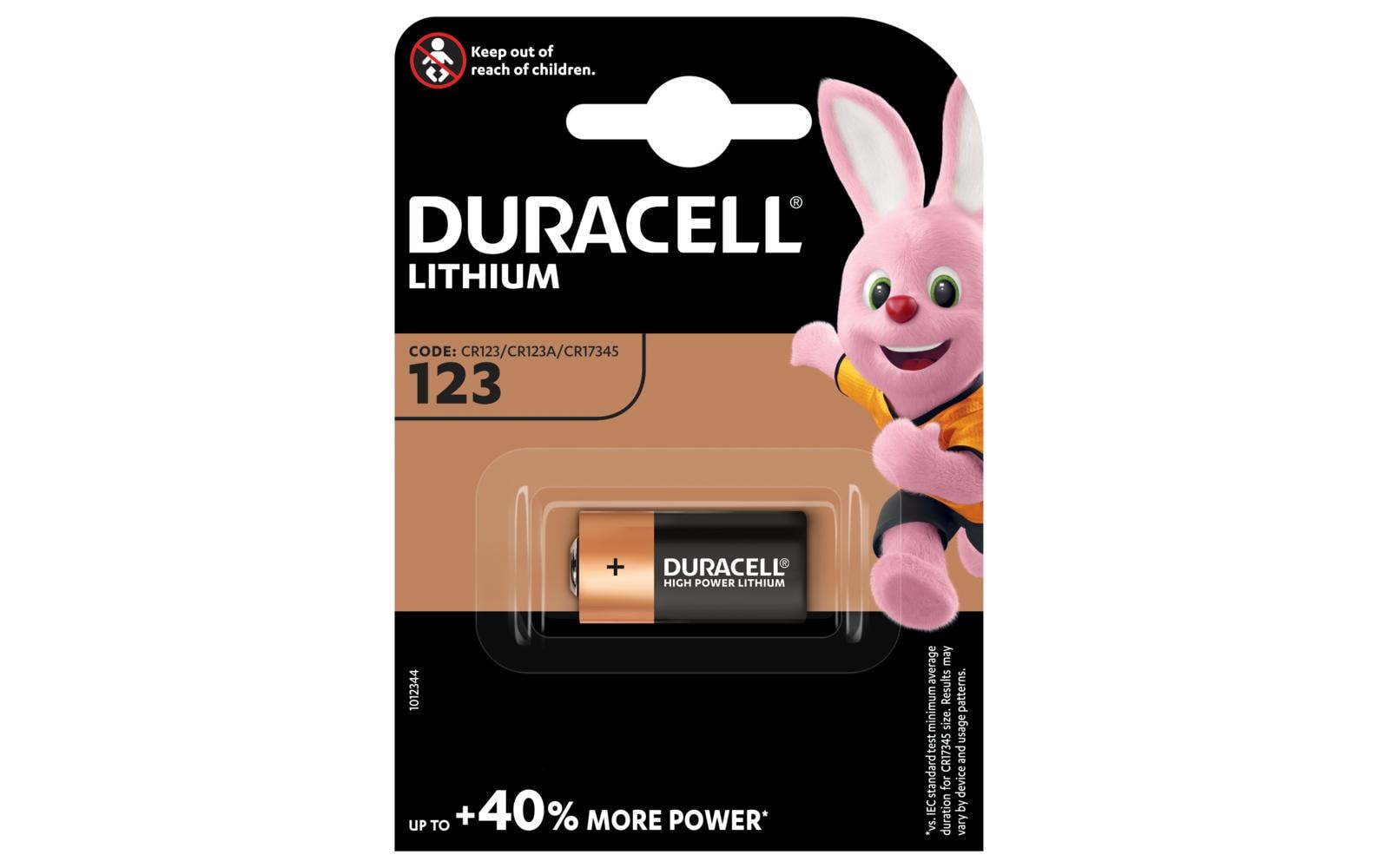DURACELL Lithium 123, 1 Pk 3,0 Volt, 1 Stück