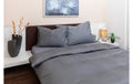 COCON Kissenbezug Perkal 2 Stk., 100x65 cm, grau