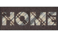 Salonlöwe Tartan Home Brown Fussmatte 30x75 cm, Flor Polyamid, Anti-Rutsch
