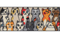Salonlöwe Kitty People Fussmatte 30x75 cm, Flor Polyamid, Anti-Rutsch