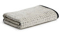 MÖVE Handtuch Eden Kästchen 50x100cm, 80% Baumwolle/20% Leinen