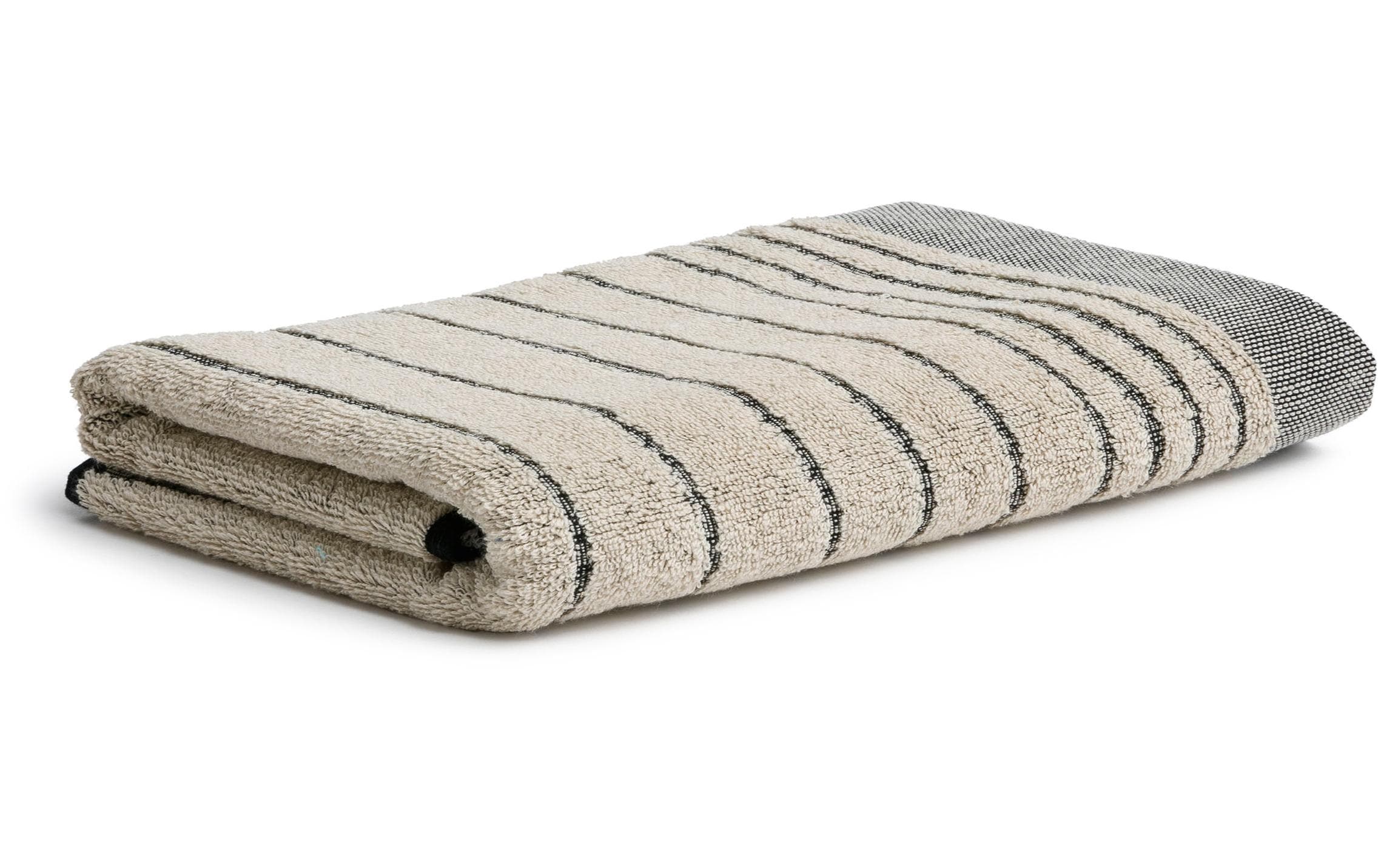 MÖVE Duschtuch Eden Querstreifen 80x150cm, 80% Baumwolle/20% Leinen