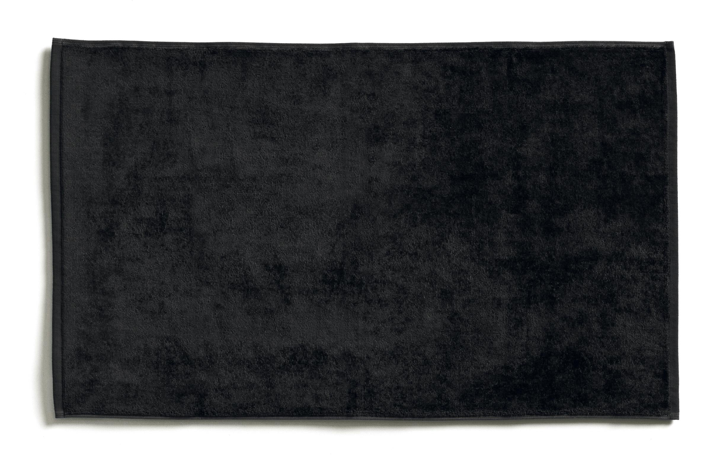 MÖVE Badteppich Bamboo Luxe 50x80cm, 50% Baumw./50% Viskose, black