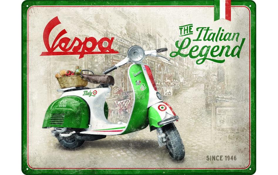 Nostalgic Art Schild Vespa Legend Metall, 30x40 cm