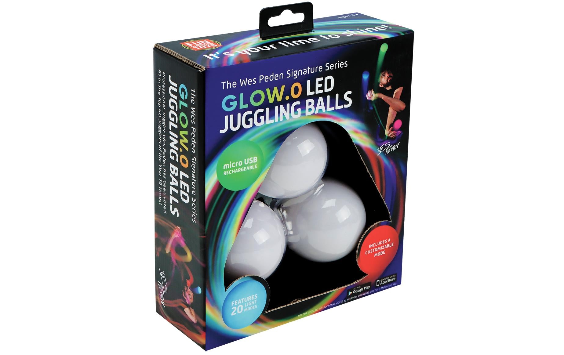 Jonglierbälle Set à 3 Stück mit LED